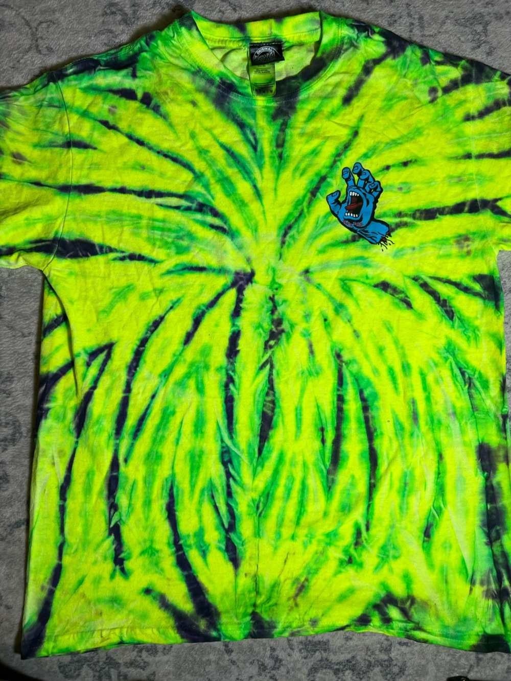 Santa Cruz tye dye graphic tee
